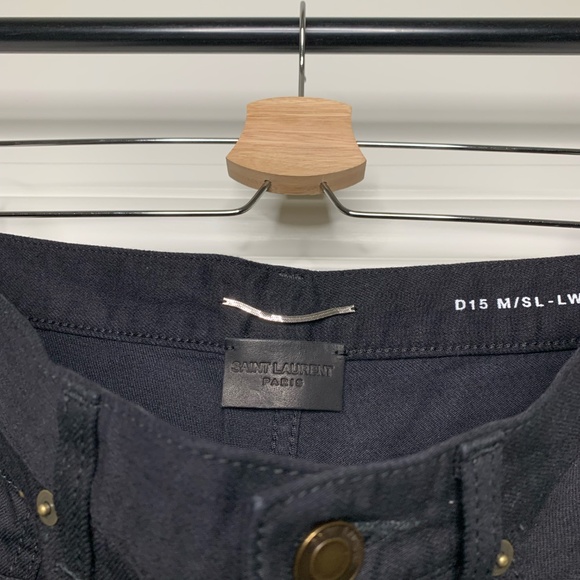 Saint Laurent Black Denim Pants - Picture 4 of 7